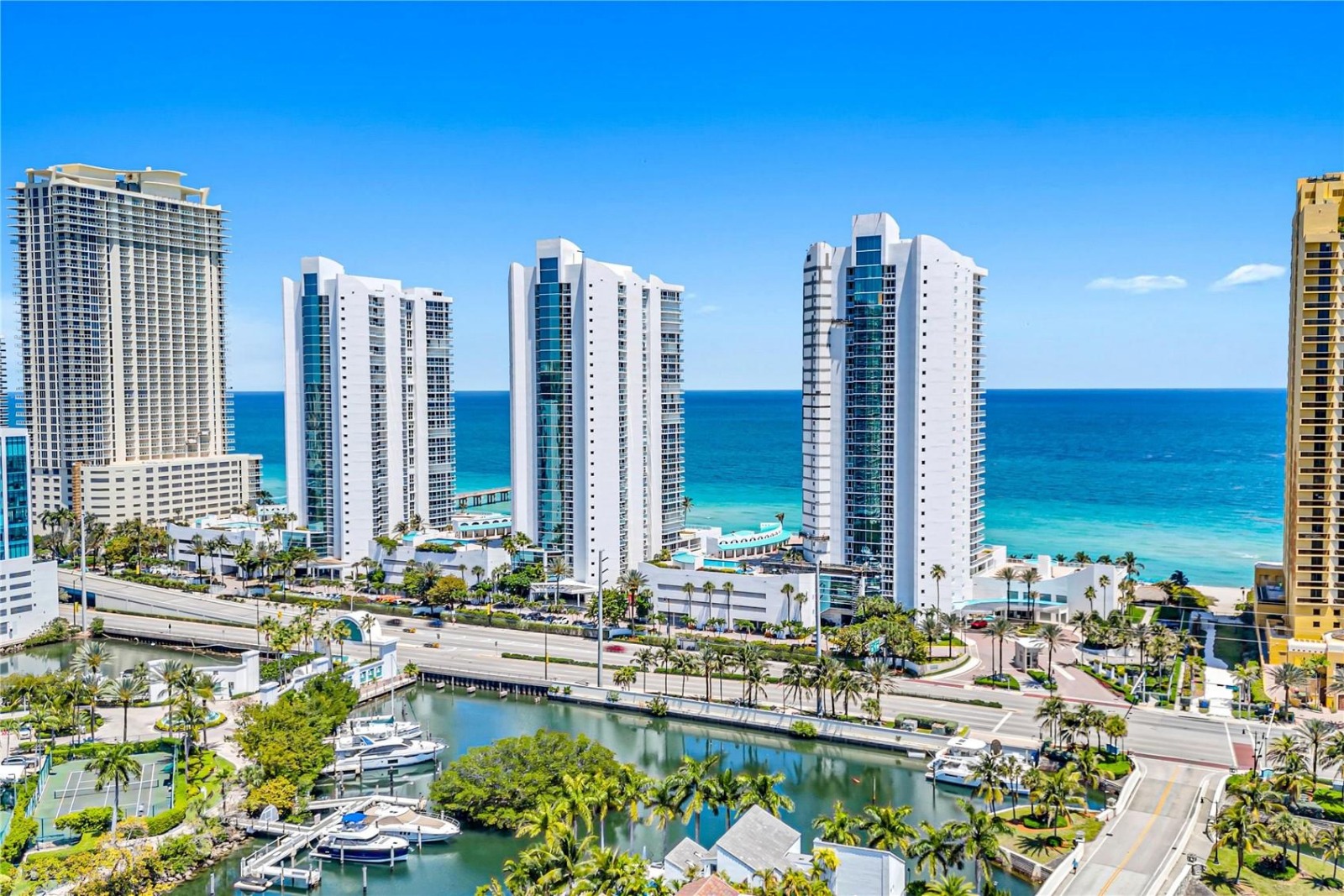 Vista panorámica de Sunny Isles Beach, Miami